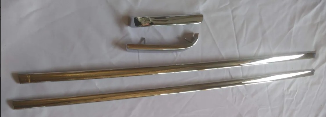 Frisos Retos Traseira Cabine Ford F100 F 100 Cromados